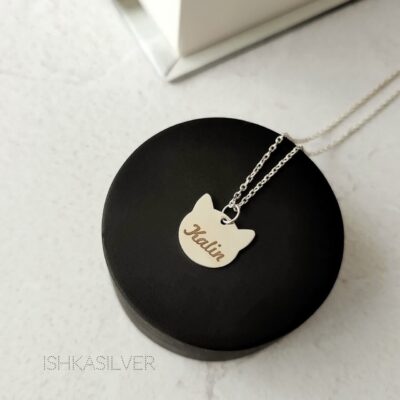 آویز پلاک سر گربه