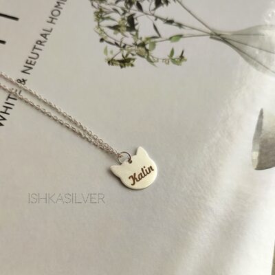 آویز پلاک سر گربه